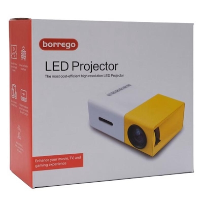 ویدئو پروژکتور پورتابل Borrego Mini LED yellow portable