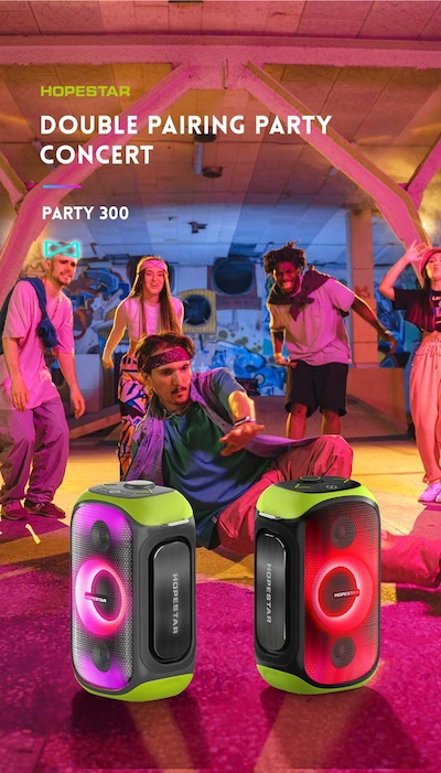اسپیکر بلوتوثی هوپ استار مدل Party 300