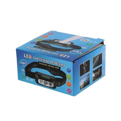 هد لامپ، چراغ پیشانی سنسوردار شارژی مدل HL-05