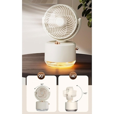 پنکه رومیزی و بخور قابل حمل شارژی مدل FS-03