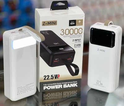پاوربانک 30000 میلی آمپر Z-MINI مدل Q34