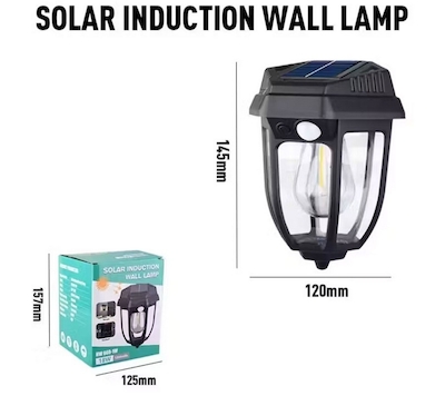 چراغ دیواری خورشیدی 18W مدل HW669-1W