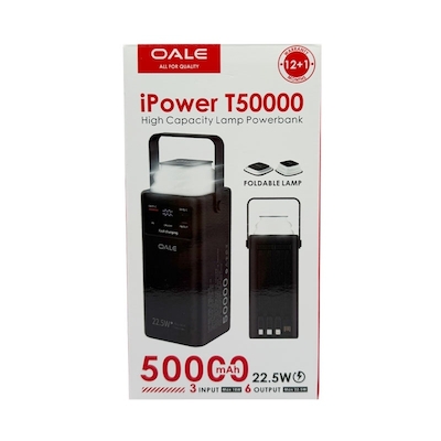 پاوربانک Oale مدل T50000 با ظرفیت 50،000 میلی آمپر ساعت
