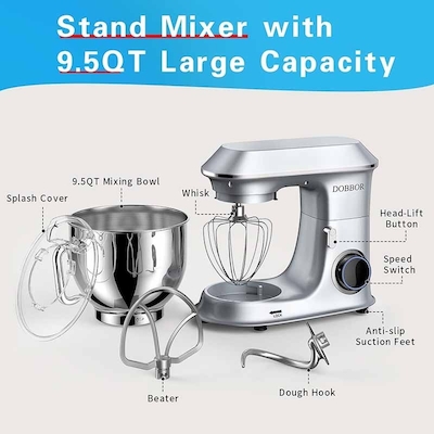 همزن کاسه دار 9.5 لیتری دوبور مدل SM-1553