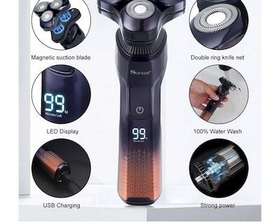ریش تراش سه تیغ سورکر مدل SK-372