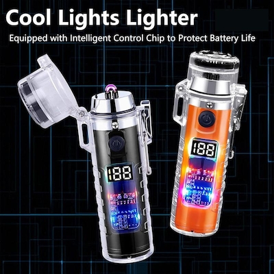 فندک الکتریکی شارژی دارای چراغ قوه مدل HB-256