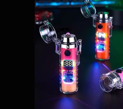 فندک الکتریکی شارژی دارای چراغ قوه مدل HB-256